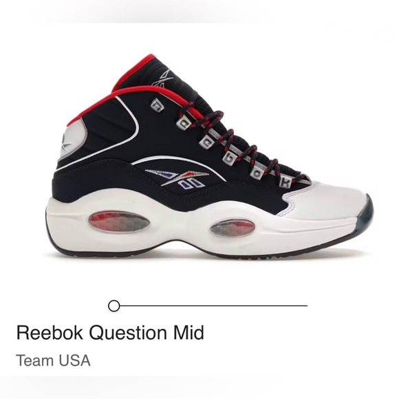 Reebok Question Mid I3 "Allen Iverson Team USA" Olympics Edition - Picture 8 of 8
